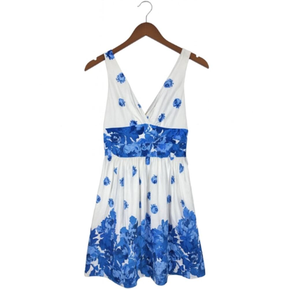 Betsey Johnson Blue Floral Fit & Flare Dress – NWT Size 8 - Picture 2 of 6